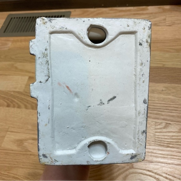 Vintage Christmas Village Lighted Fire House Station Hand Painted Ceramic - Picture 4 of 9